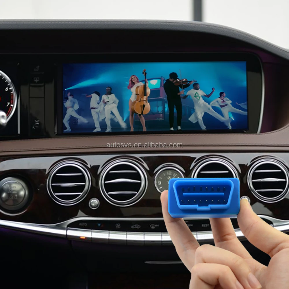 Free Tv Dvd W222 Mercedes Video In Motion Via Obd2 Plug And Play Tv