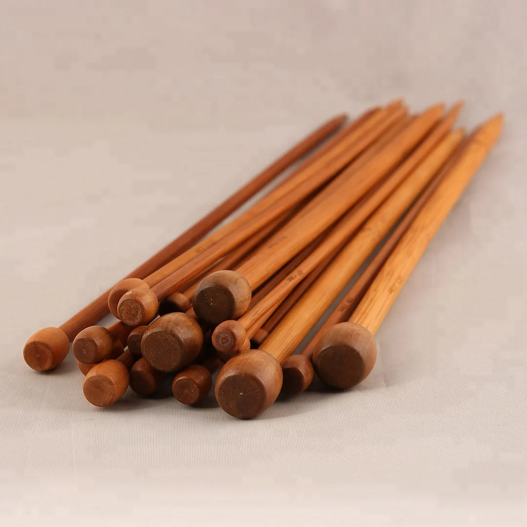 Kn007c36 1pair Carbonized Single Pointed Knitting Needle 36cm Buy