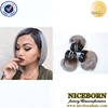 Factory price big stocks Snail short human hair weave in 1b/silver grey 8inch