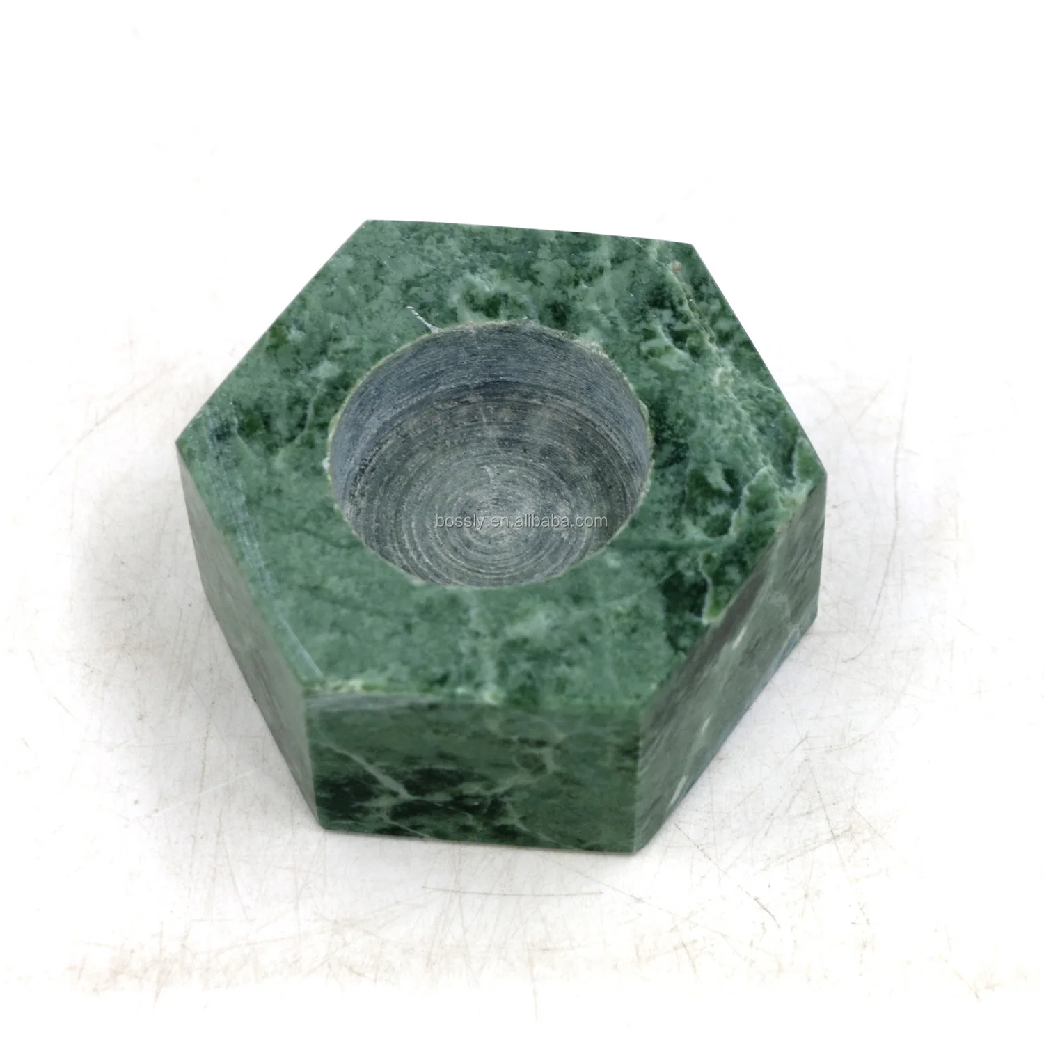 New Luxury Handmade Natural Marble Candle Cup With Lid Candle Holder