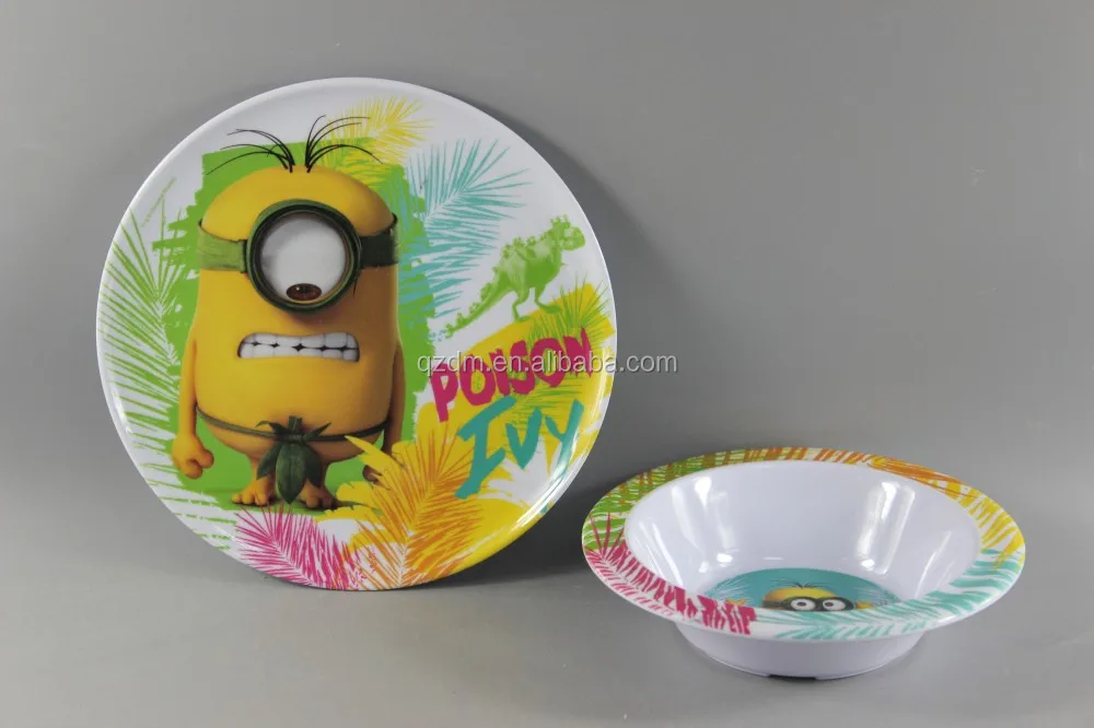 Plastic Melamine Dinner Ware For Babies And Kids