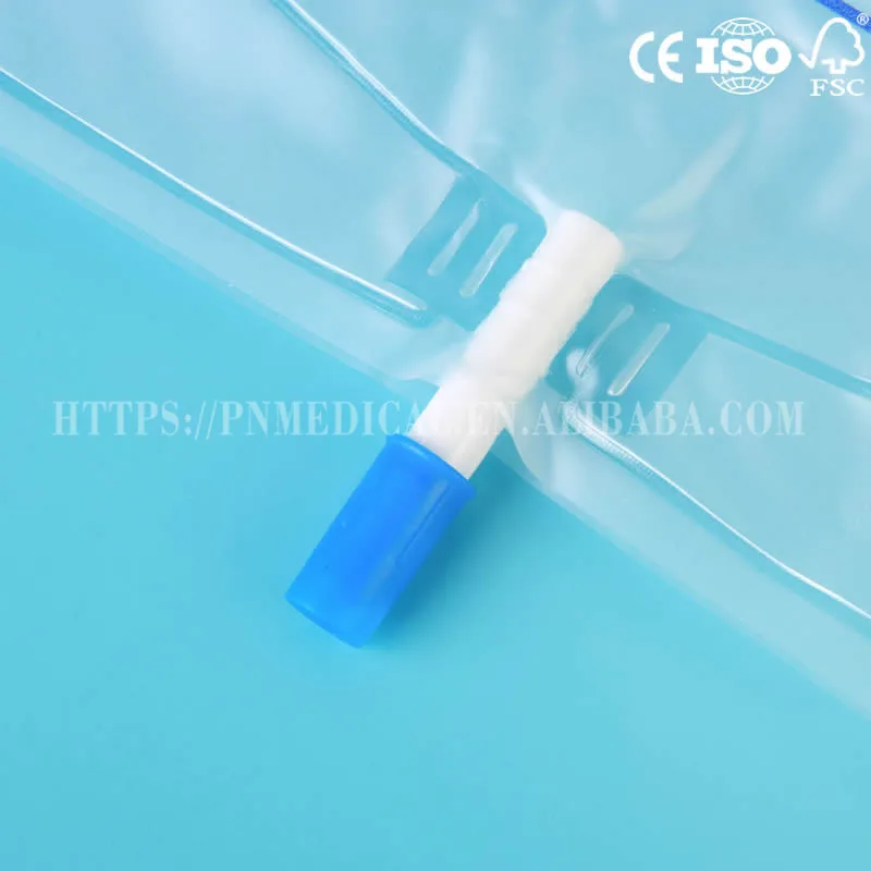 With Sampling Port With Clamp 2000ml Urine Bag,Pull Push Valve Adult ...