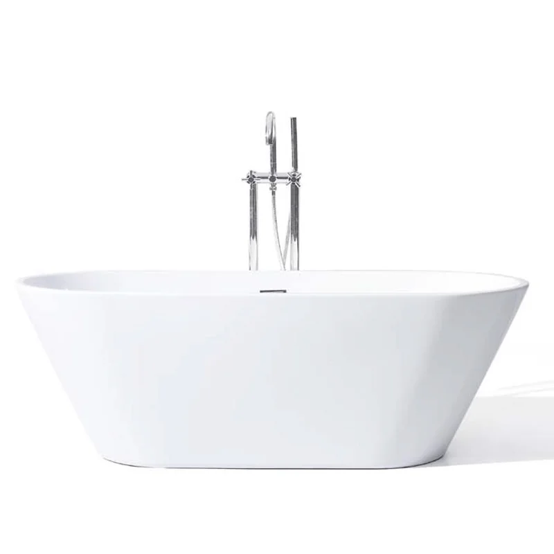 Brand new products 1700mm DM-771 Oval Flat bottom Non-Whirlpool Freestanding White acrylic bathtub surround
