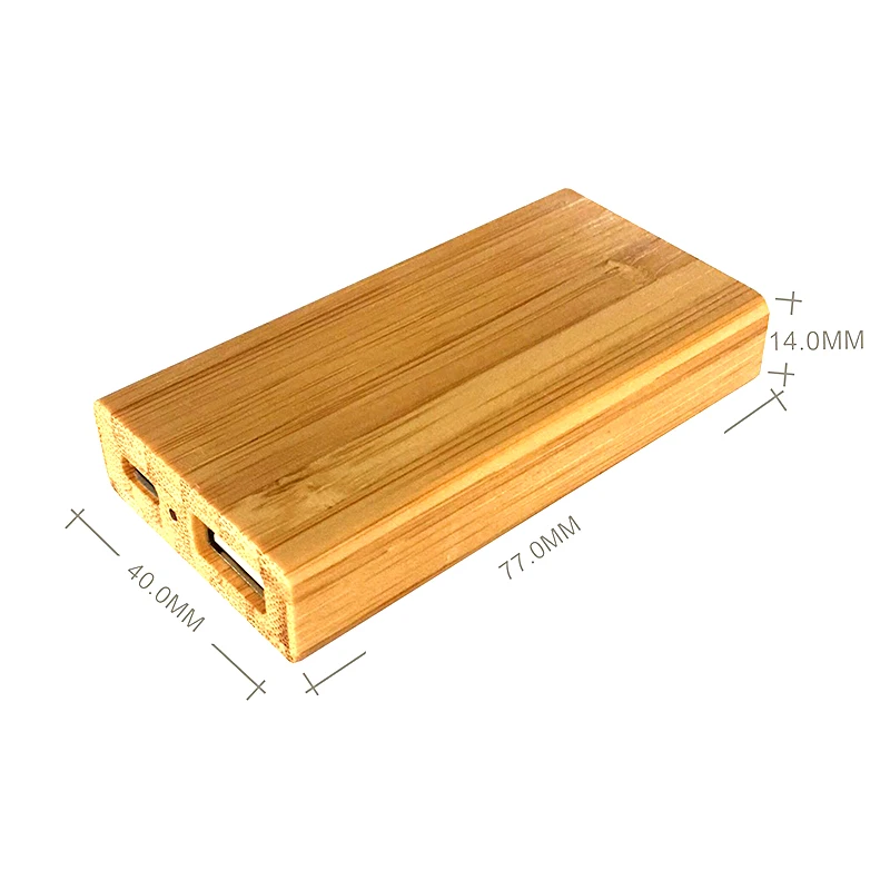 2019 Newest top sales promotion gift wood mobile power bank ,2000mah mini size portable charger
