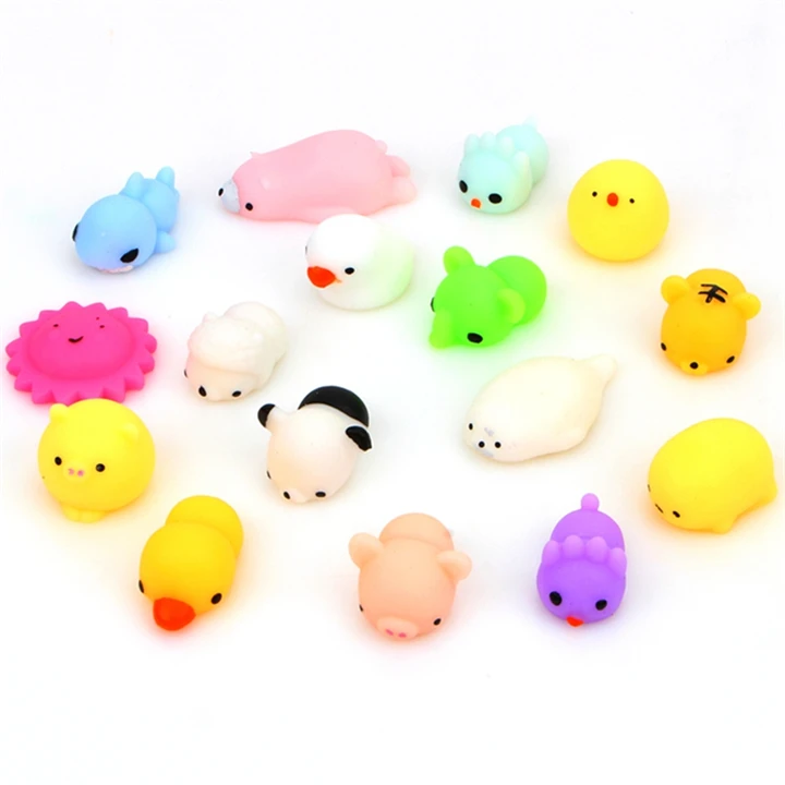 New Products Lovely Animal Soft Rubber Mochi Squishy Animal Silicone ...