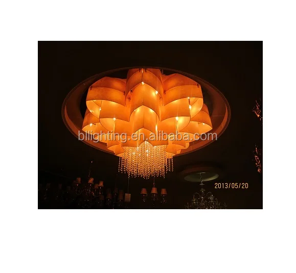 Customizable Wireless remote control chandelier for hotel lobby use