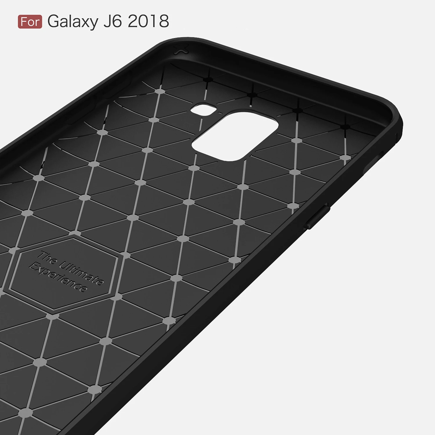 Hot Sell Carbon Fiber Tpu case for Samsung Galaxy J6 2018 Soft CF Cover