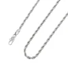 43044 Xuping silver color plated thick chain necklace twisted rope snake necklace