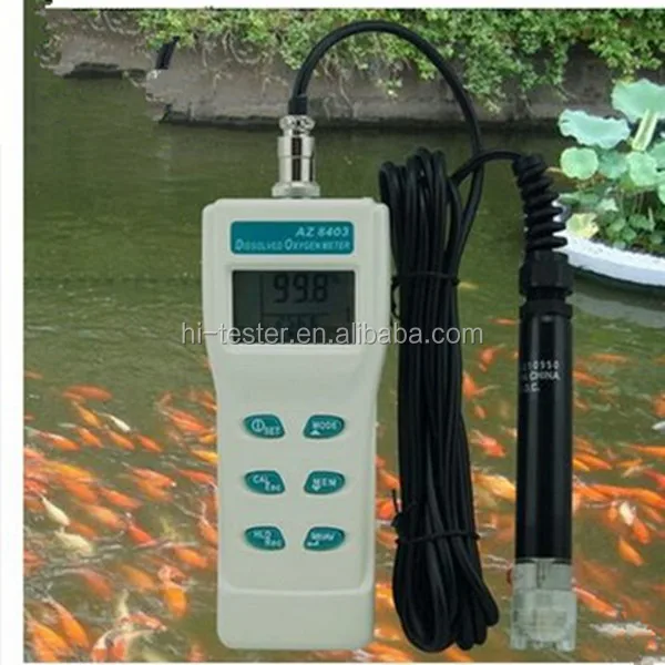 AZ8403 Dissolved Oxygen Meter DO Meter Handheld Digital Dissolved Oxygen Teter Freshwater Aquaculture Water Quality Tester With Memory Function 0~ 199.9 (in%) ±1.5% F.S (in%) AZ-8403