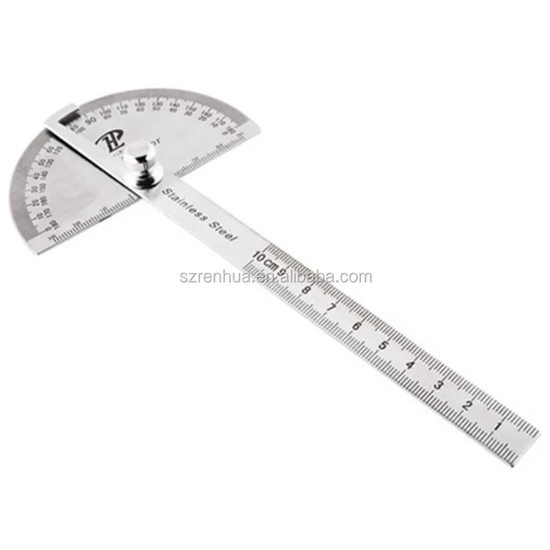 180 degree Protractor Angle Finder Arm Measuring Ruler Tool Stainless Steel