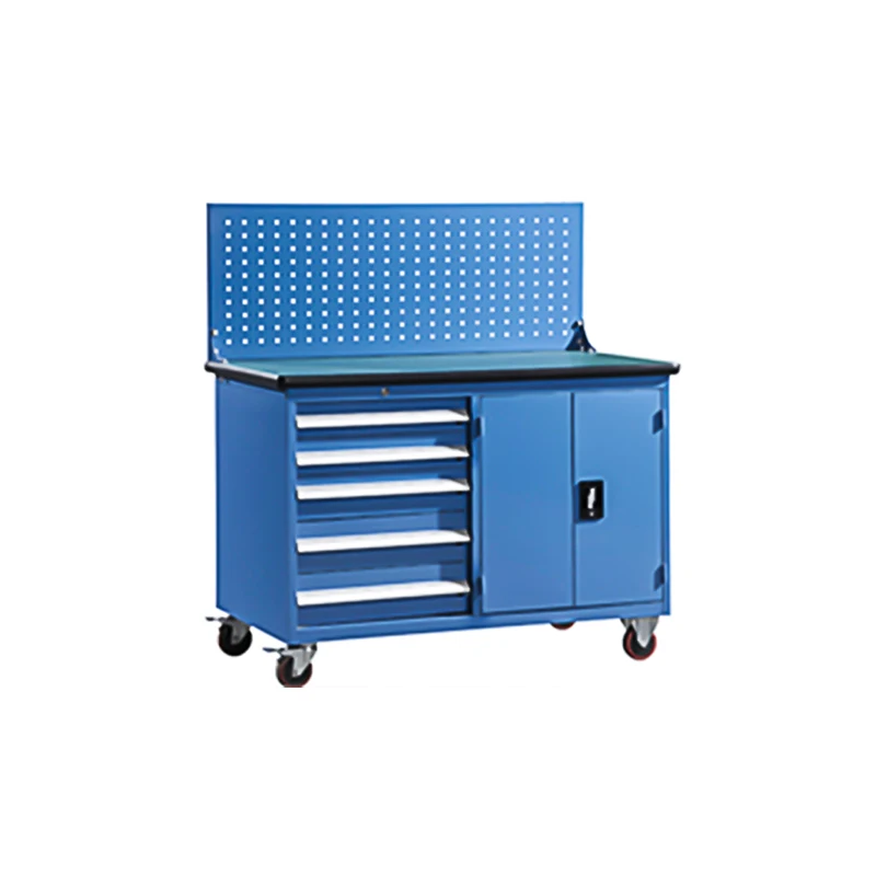 Workshop Garage Tool Trolley Metal Tool Box With Wheels Mechanical
