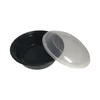 food packaging black 32oz round container with lid
