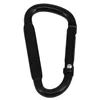 HXY Custom Different D Shape Full Black Bag Carabiner Hook For Camping, Hiking, Climbing
