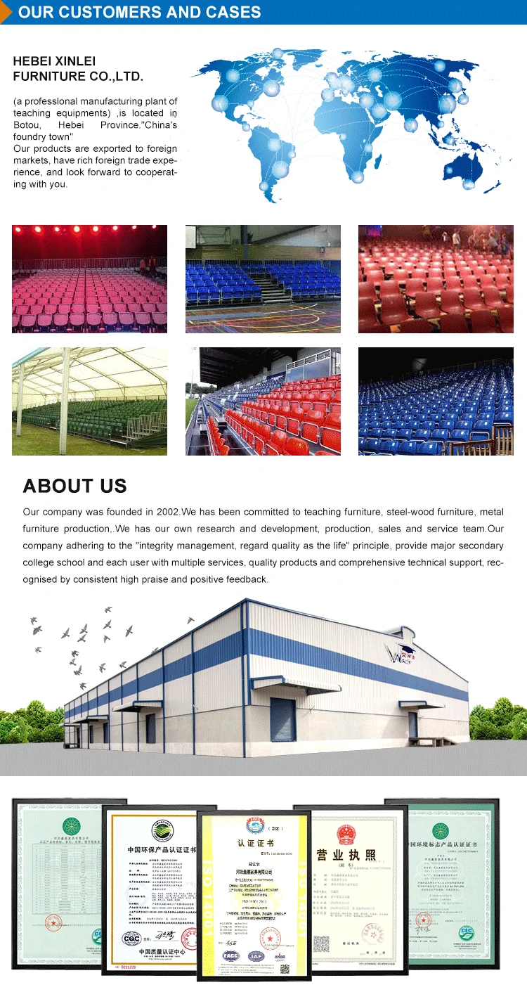 Gym Equipment Bleacher Seating Chairs Stadium seat