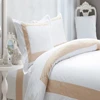 Deeda Textile Splicing Process Bed Sheet Sets Embroidery Bedding 100% Cotton