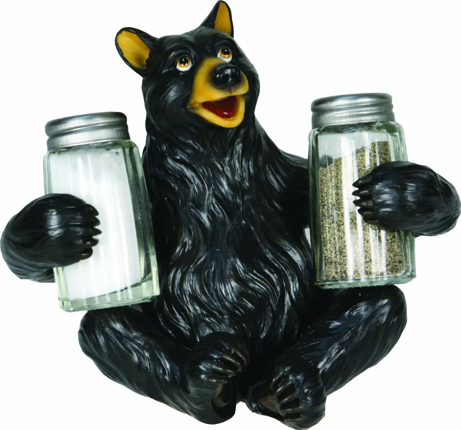 River's Edge Hand Painted Poly Resin Salt and Pepper Shaker Set
