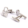 New Funny Lock and Key Mens Shirts Silver Cufflinks