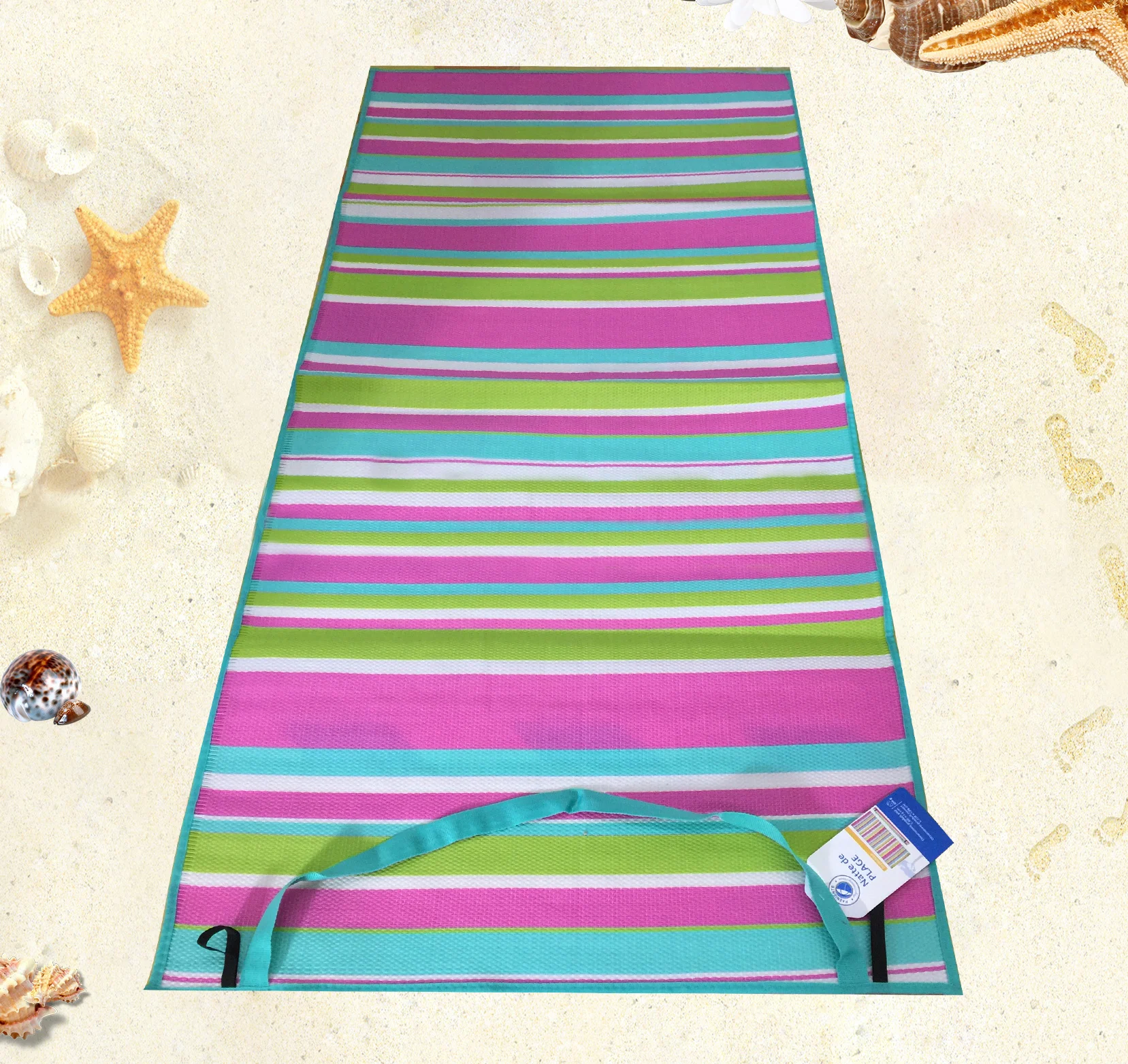 Цветной пляжный коврик