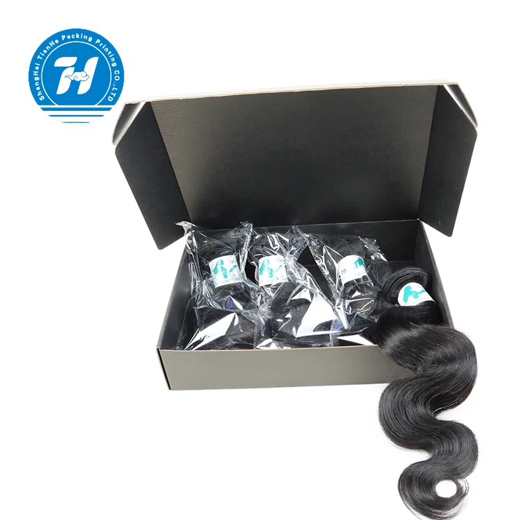 
High Quality Fancy Colored Corrugated Custom Wig Packaging Box 