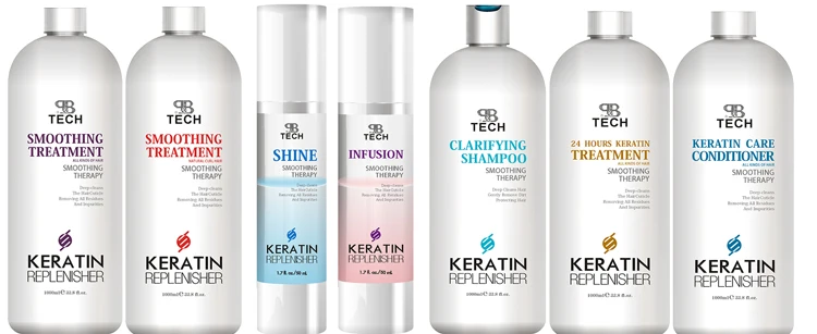 Hair easily broken smoothing therapy import pro tech Brazilian keratin hair shampoo and conditioner
