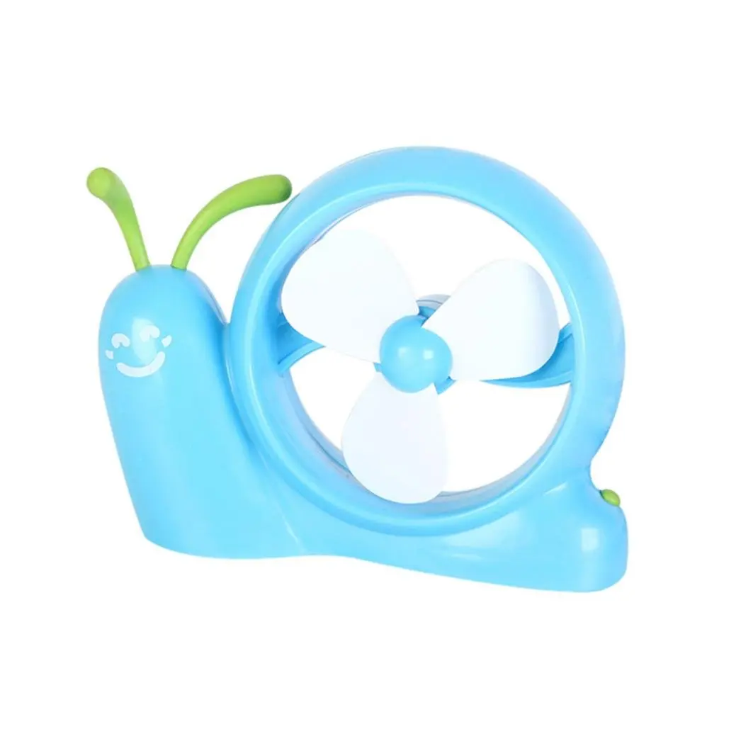 Rumas Portable Snail Fan USB Power Laptop Desk Cooling Cooler Air Fan USB Cooler (Blue)