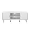 Wood Mid century Style TV Stand with Cabinets and Interior Shelves Open Shelf for Flat Screens Home Furniture Low MOQ