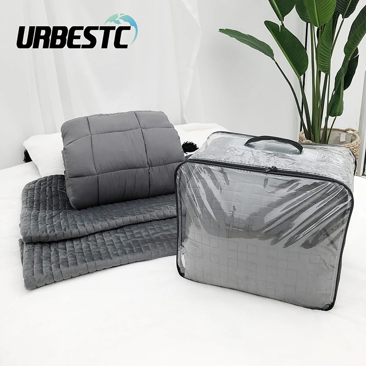 Customized Color Polyester Cover Down Alternative Weighted Comforter