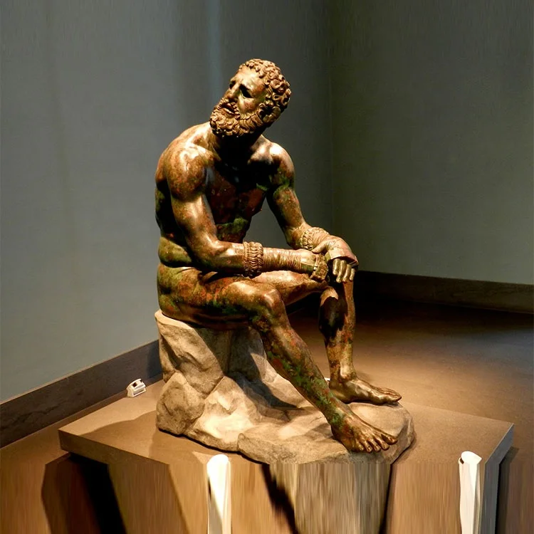 Famous Casting Bronze Boxer Man Statue For Sale - Buy Man Statue,Bronze