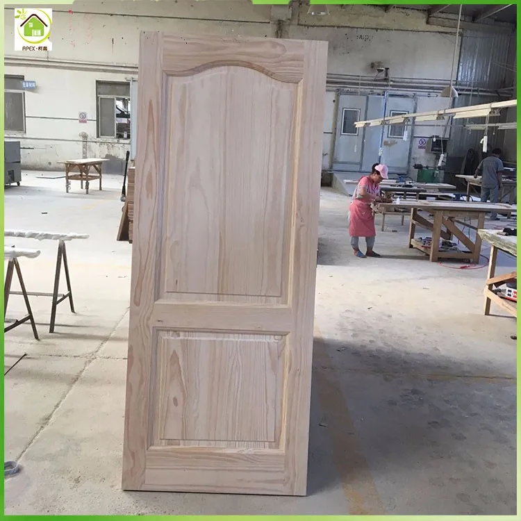 Stainable Factory Direct Interior Doors 2 Panel Wooden Single Door
