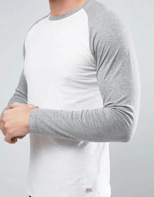 Clothing Manufacturers Turkey Custom Contrast Raglan Baseball T Shirts