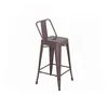 High quality classical colorful metal saddle bar stools for wholesale