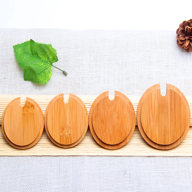 Wholesale Bamboo Lid For Coffee Cup,Bamboo Lid With Spoon For Ceramic