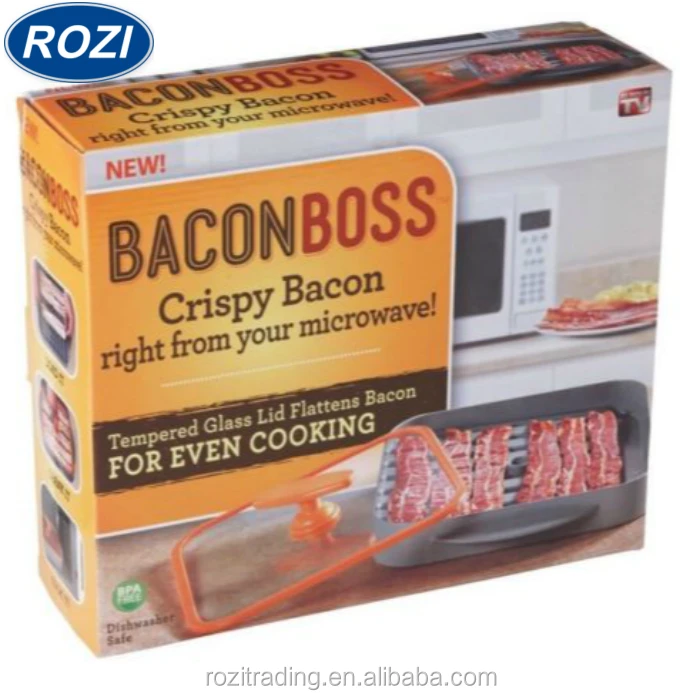 New Fast Cook Bacon Boss Microwave Bacon Cooker From As Seen On Tv