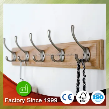 Bamboo Decorative Wall Mounted Coat Racks Hat Rack Clothing Rack
