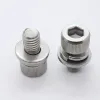 hex socketed cap sems screw with split & flat washer