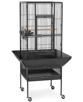 metal bird cage with stand