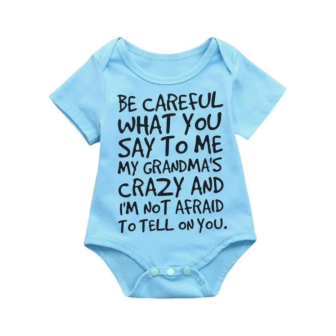 TIFENNY Infant Baby Girls Boys Letter Print Jumpsuit Romper Outfits Clothes, Clearance!