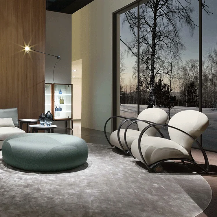Armchair in ash wood and fabric or leather upholstery italy design chair