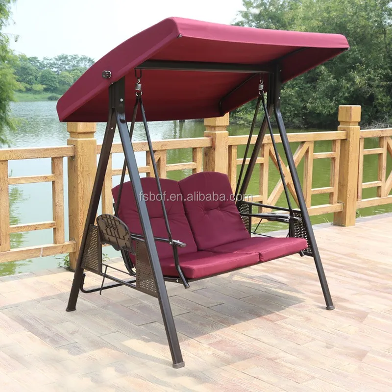 Outdoor Furniture 4seat Swing Chair Garden,Two Seat Swing Chair