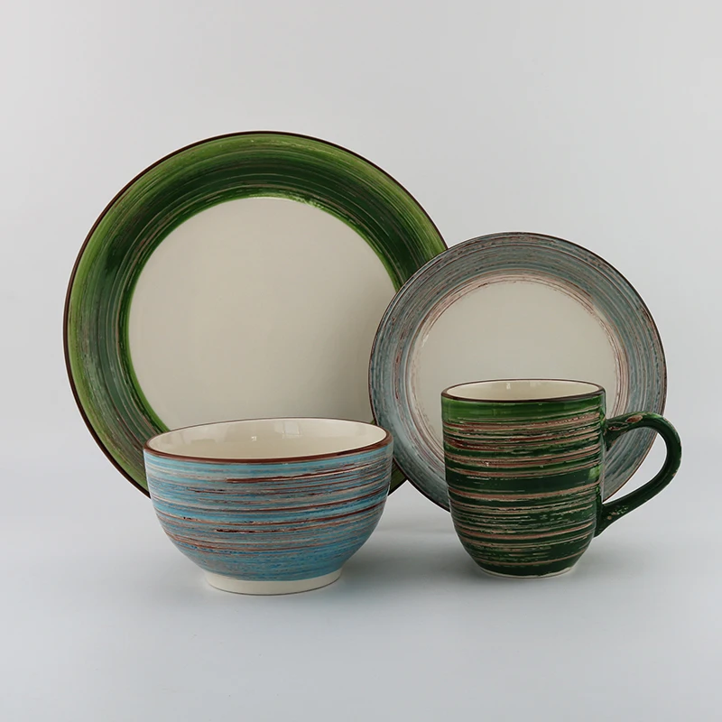 16pcs Round China Dinner Sets,Stoneware Dinner Sets,Ceramic Dinner Sets