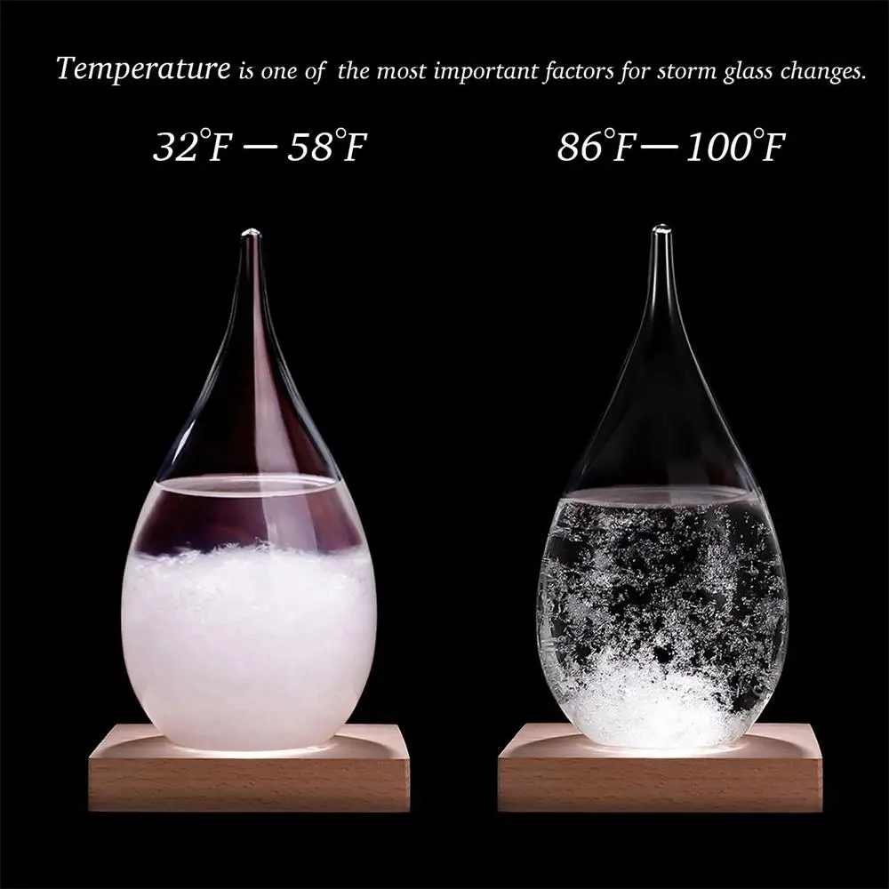 Storm Glass Weather Predictor,Amymami Creative Stylish Weather Station