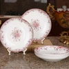 Haonai ceramic christmas tableware/popular porcelain lunch plate set