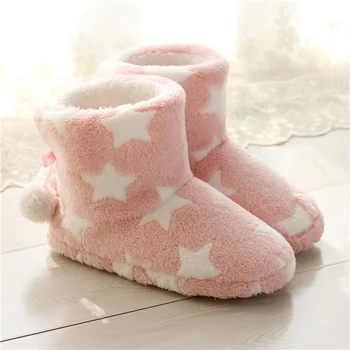 Women Comfortable Plush Warm Soft Sole Indoor Cute House Slippers Boots Buy Slippers Boots House Boots Indoor Boots Product On Alibaba Com