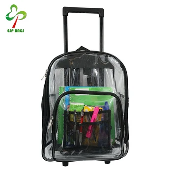 transparent trolley bag