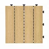 Waterproof interlocking wood plastic composite decking board for paving walkway