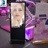 led floor standing digital signagge indoor totem led full display lcd advertising screen display on metro station
