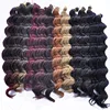 2018 trending high quality good feedback synthetic hair crochet braids deep wave hair