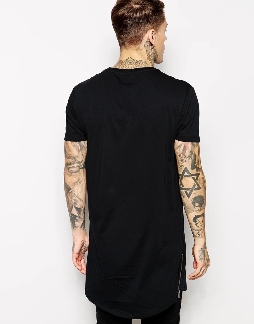 In detail Vechter Appartement Mens Tall Tee Extra Long Side Zip T Shirts - Buy Mens Extra Long T Shirts,Tall  Tee,Side Zip Shirt Product on Alibaba.com