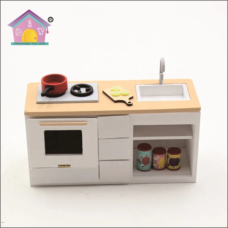 4Pcs 1/12 Dollhouse Miniature Kitchen Toys Alloy Gas Stove Tank Utensils TooY_ju 