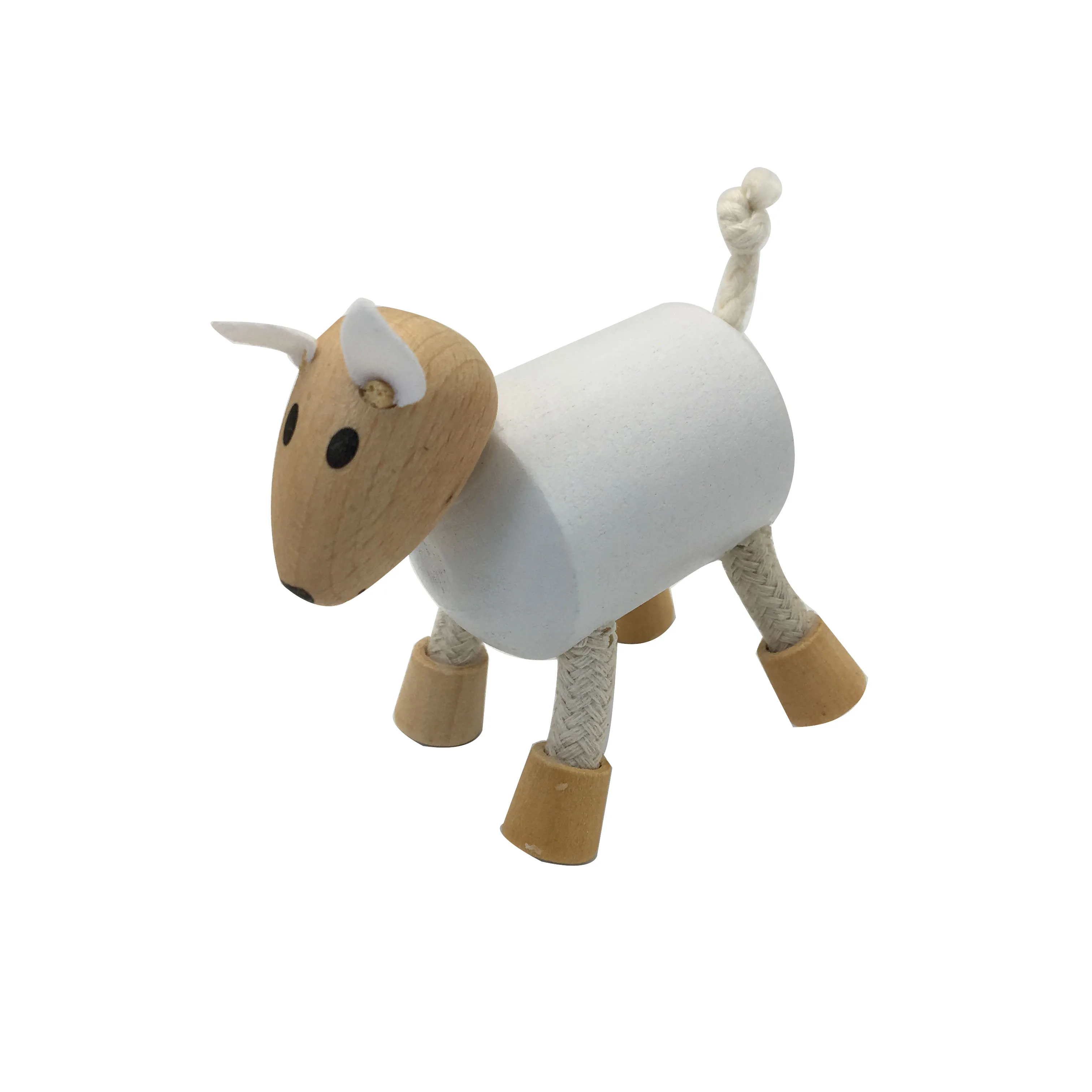 手工制作的动物园动物木制形状分类器木制农场动物图套装儿童玩具